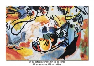 Tablou pictat manual la comanda - The last judgment 150x100cm, reproducere Wassily Kandinsky