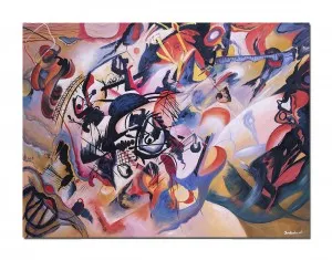 Tablou GIGANT abstract - Composition VII - 120x90cm ulei pe panza, reproducere Wassily Kandinsky