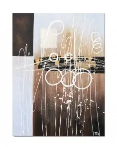 Tablou gigant abstract pictat manual birou, living, Calatorie in spatiu, 120x90cm ulei pe panza in relief efect 3D