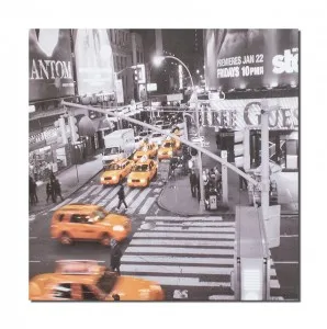 Tablou canvas, New York, Yellow cab, 60x60cm