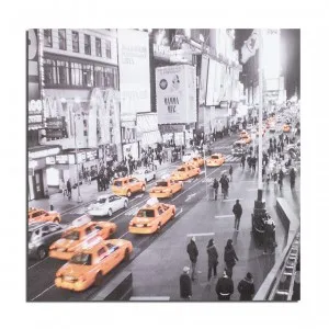 Tablou canvas, New York, Yellow cab 2, 60x60cm,